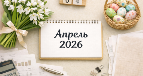 Отчетность и платежи в апреле 2026 года: шпаргалка для бухгалтера