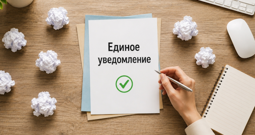 Меньше бумаг, легче учет: ФНС ввела единую форму уведомления по УСН вместо пяти отдельных